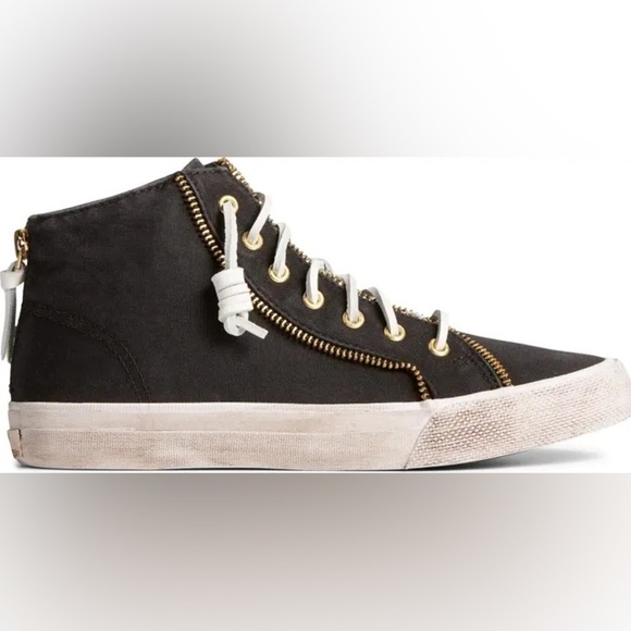 Sperry x Rebecca Minkoff Washed Canvas High Top Sneaker - Size 6📦 - Picture 5 of 14